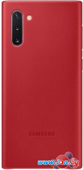 Чехол Samsung Leather Cover для Samsung Note10 (красный) в Гомеле
