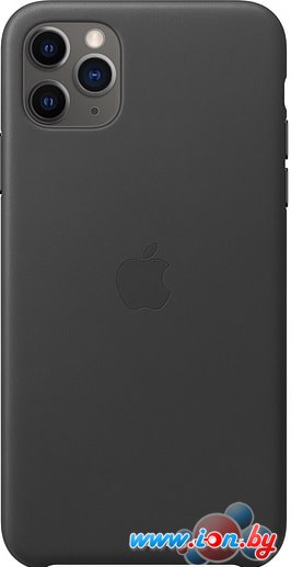 Чехол Apple Leather Case для iPhone 11 Pro Max (черный) в Бресте