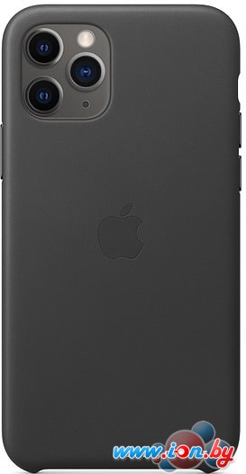 Чехол Apple Leather Case для iPhone 11 Pro (черный) в Могилёве
