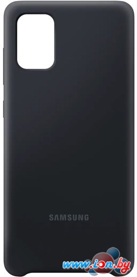 Чехол Samsung Silicone Cover A71 (черный) в Гомеле