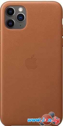 Чехол Apple Leather Case для iPhone 11 Pro Max (золотисто-коричневый) в Бресте