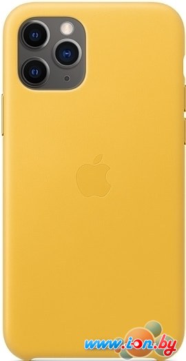 Чехол Apple Leather Case для iPhone 11 Pro (лимонный сироп) в Могилёве