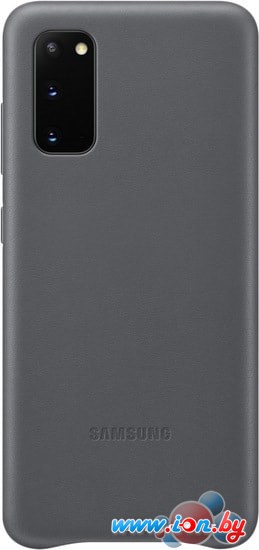 Чехол Samsung Leather Cover для Samsung Galaxy S20 (серый) в Гомеле