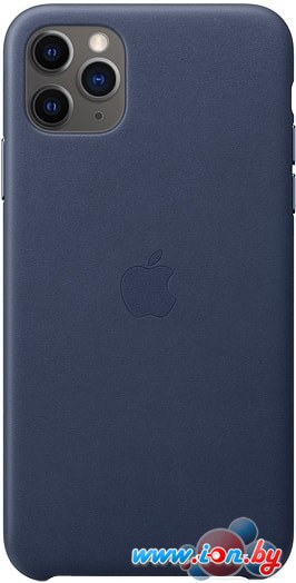 Чехол Apple Leather Case для iPhone 11 Pro Max (темно-синий) в Бресте