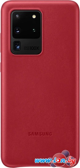 Чехол Samsung Leather Cover для Samsung Galaxy S20 Ultra (красный) в Могилёве
