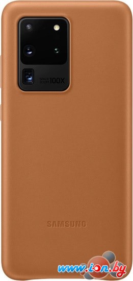 Чехол Samsung Leather Cover для Samsung Galaxy S20 Ultra (коричневый) в Гомеле