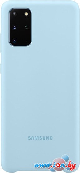 Чехол Samsung Silicone Cover для Galaxy S20+ (голубой) в Бресте