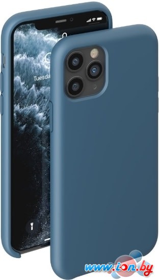 Чехол Deppa Liquid Silicone Case для Apple iPhone 11 Pro (синий) в Витебске