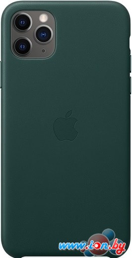Чехол Apple Leather Case для iPhone 11 Pro Max (зеленый лес) в Бресте