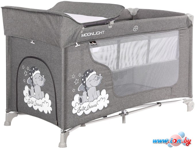Манеж-кровать Lorelli Moonlight 2 Layers 2020 (grey luxe) в Гомеле