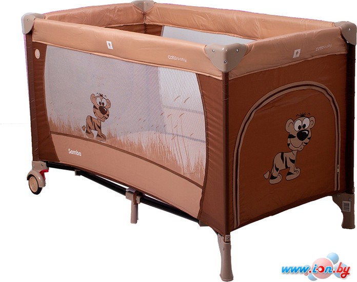 Манеж-кровать Coto baby Samba (коричневый) в Гродно