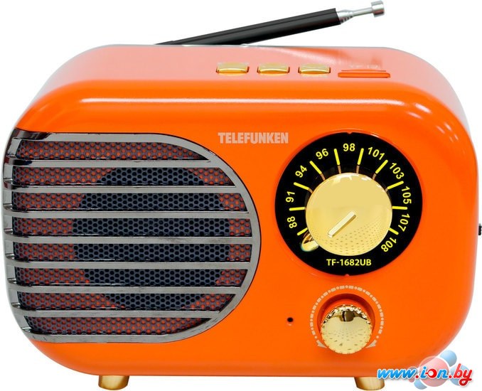 Радиоприемник TELEFUNKEN TF-1682UB (оранжевый/золотистый) в Могилёве