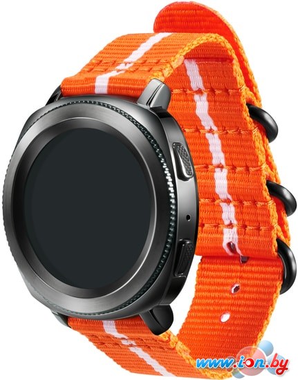 Ремешок Samsung Premium Nato для Galaxy Watch 42mm & Gear Sport (оранж.-белый) в Бресте