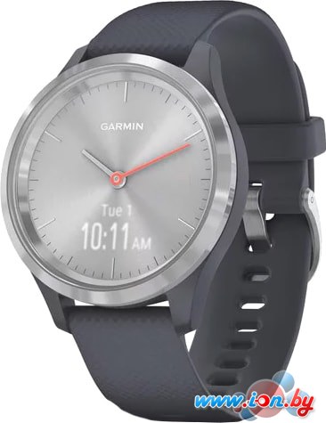 Гибридные умные часы Garmin Vivomove 3S (серебристый/синий) в Бресте