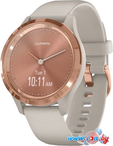 Гибридные умные часы Garmin Vivomove 3S (розовое золото/песочный) в Витебске