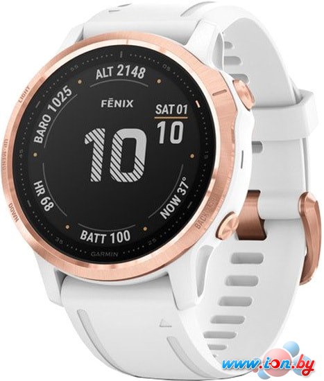 Умные часы Garmin Fenix 6s Pro (розовое золото/белый) в Бресте