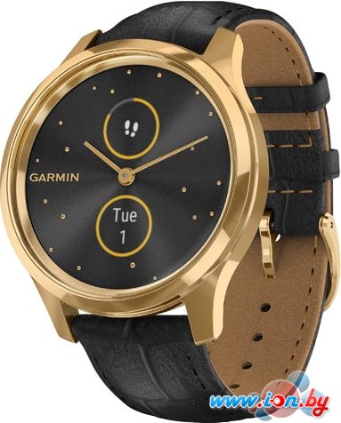 Гибридные умные часы Garmin Vivomove Luxe (золотистый/черный) в Бресте