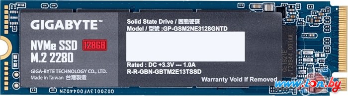 SSD Gigabyte NVMe 128GB GP-GSM2NE3128GNTD в Гомеле