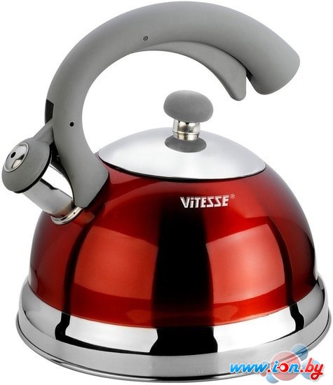 Чайник со свистком Vitesse VS-1116 (красный) в Бресте