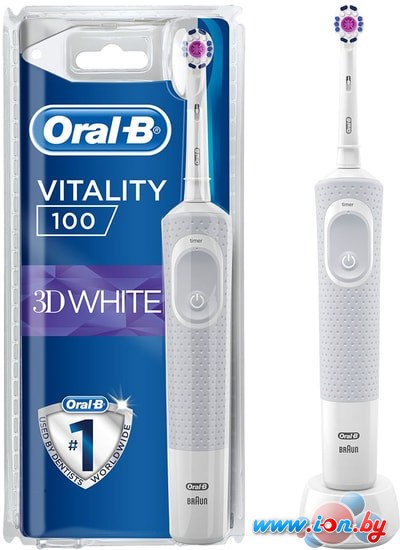 Электрическая зубная щетка Braun Oral-B Vitality 100 3D White D100.413.1 (белый) в Бресте