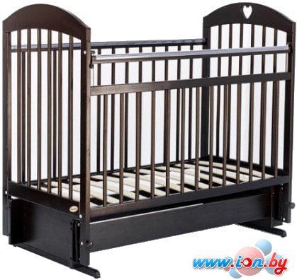 Классическая детская кроватка Bambini М 01.10.20 (темный орех) в Гомеле