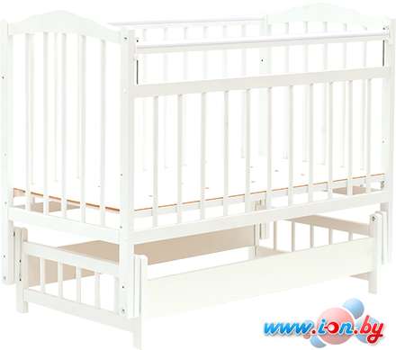Классическая детская кроватка Bambini М.01.10.11 (белый) в Бресте