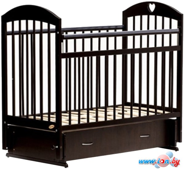 Классическая детская кроватка Bambini М 01.10.19 (темный орех) в Гомеле