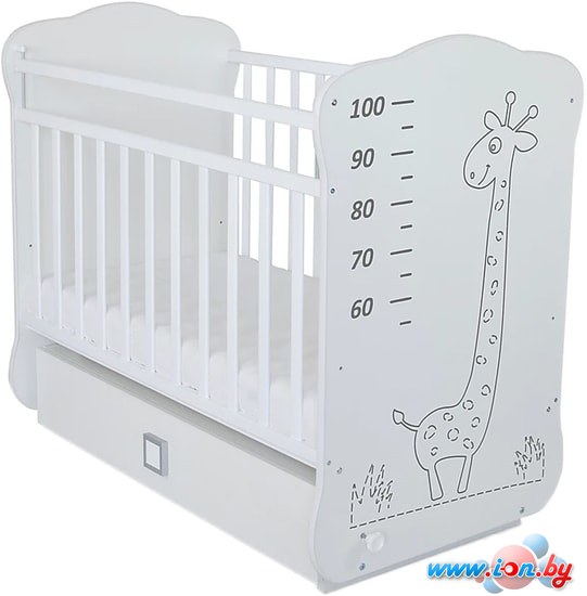 Классическая детская кроватка СКВ-Компани СКВ-4 411001-2 (белый) в Гомеле