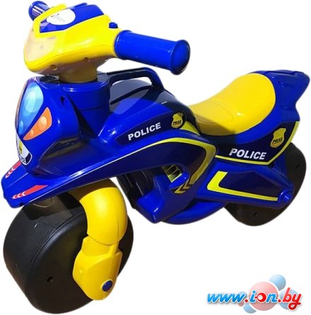 Беговел Doloni-Toys Полиция (синий/желтый) в Могилёве