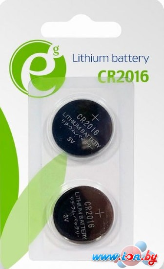 Батарейки EnerGenie Lithium CR2016 2 шт. EG-BA-CR2016-01 в Могилёве