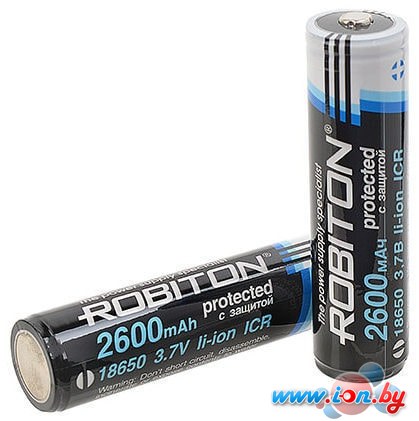 Аккумуляторы Robiton 18650 2600mAh с защитой [2.6/Li18650] в Бресте