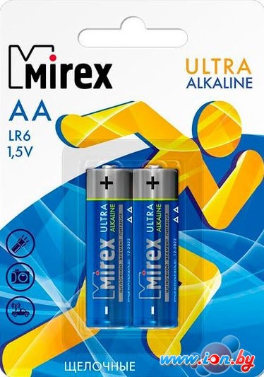 Батарейки Mirex Ultra Alkaline AA 2 шт LR6-E2 в Гомеле