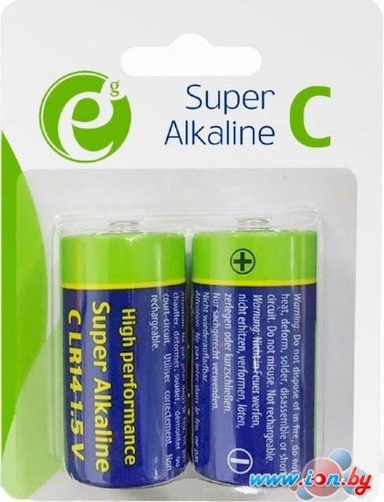 Батарейки EnerGenie Super Alkaline C 2 шт. EG-BA-LR14-01 в Минске