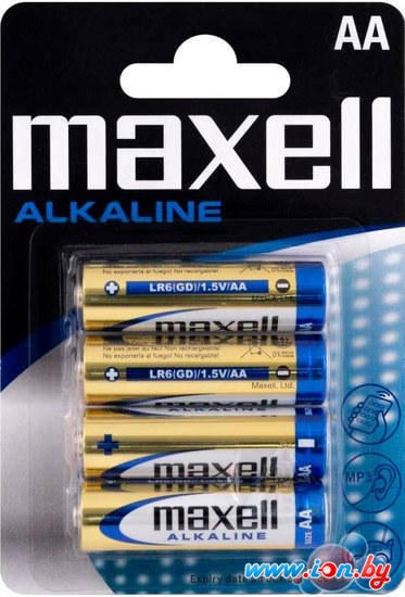Батарейки Maxell Alkaline AA 4 шт (в блистере) в Бресте