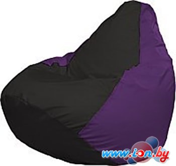 Кресло-мешок Flagman Груша Мини Г0.1-406 (чёрный/фиолетовый) в Гомеле