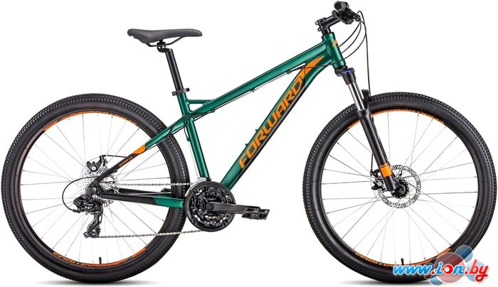 Велосипед Forward Quadro 27.5 2.0 disc р.17 2020 (зеленый) в Гомеле