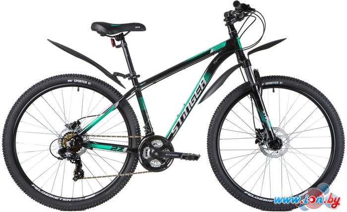 Велосипед Stinger Element Pro 27.5 р.16 2020 (черный/зеленый) в Гомеле