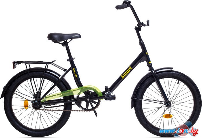 Велосипед AIST Smart 20 1.1 (черный/желтый, 2017) в Витебске