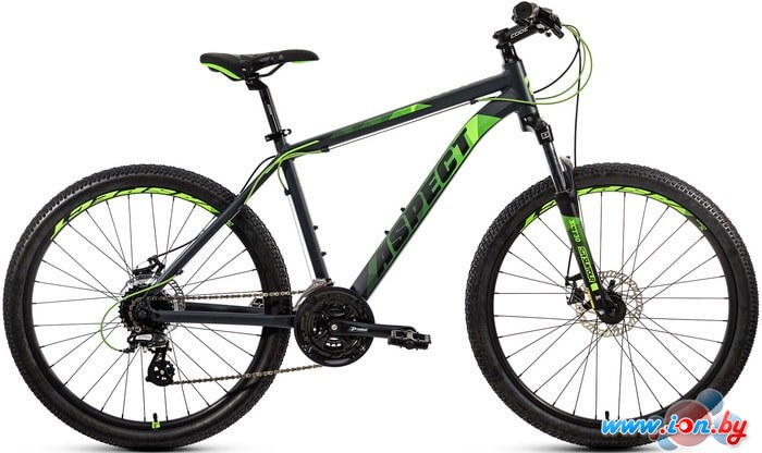 Велосипед Aspect Ideal р.18 2020 (серый/зеленый) в Витебске