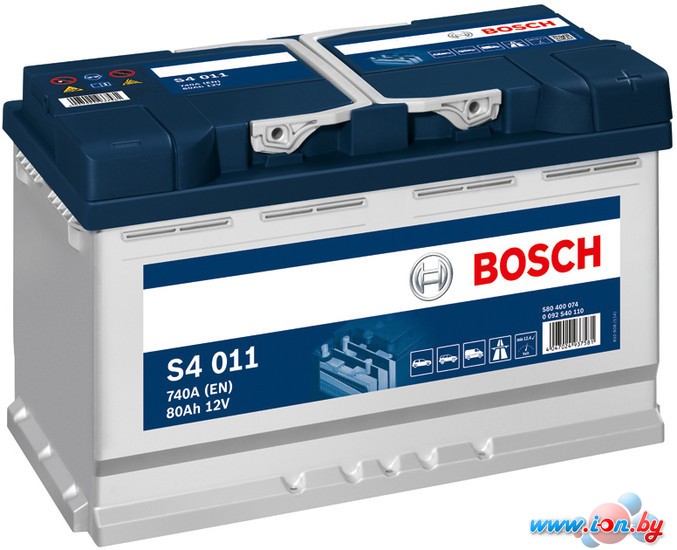 Автомобильный аккумулятор Bosch S4 011 (580400074) 80 А/ч в Могилёве