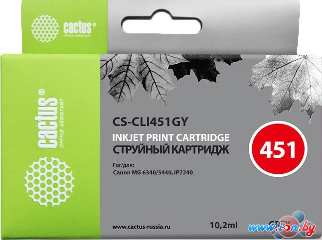 Картридж CACTUS CS-CLI451GY (аналог Canon CLI-451GY (6527B001)) в Могилёве