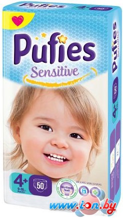 Детские подгузники Pufies Sensitive Maxi 4+ (50 шт) в Бресте