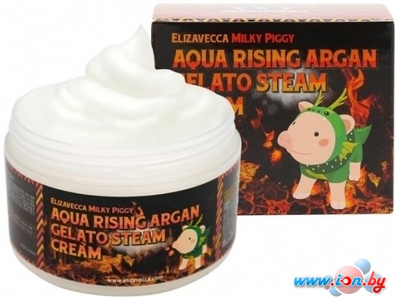 Elizavecca Milky Piggy Aqua Rising Argan Gelato Steam Cream 100 г в Могилёве