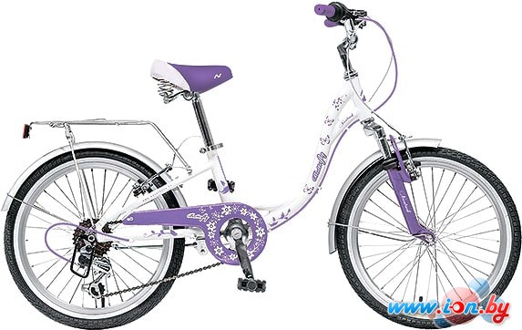 Детский велосипед Novatrack Butterfly 20 (белый/фиолетовый, 2019) 20SH6V.BUTTERFLY.VL9 в Гомеле