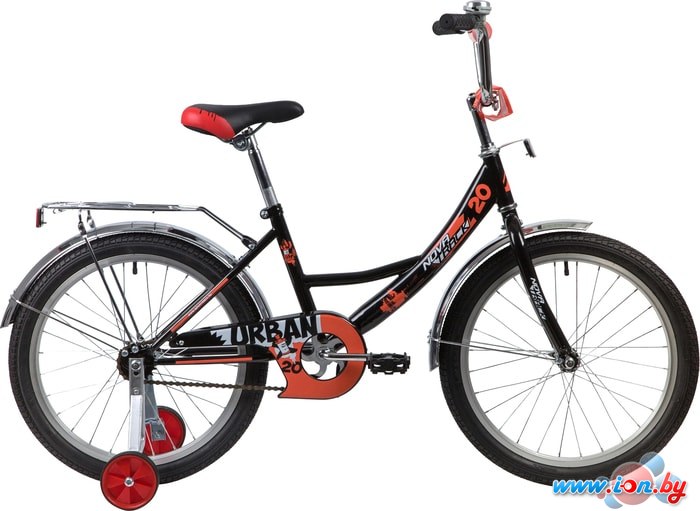 Детский велосипед Novatrack Urban 20 2020 203URBAN.BK20 (черный/красный) в Гомеле