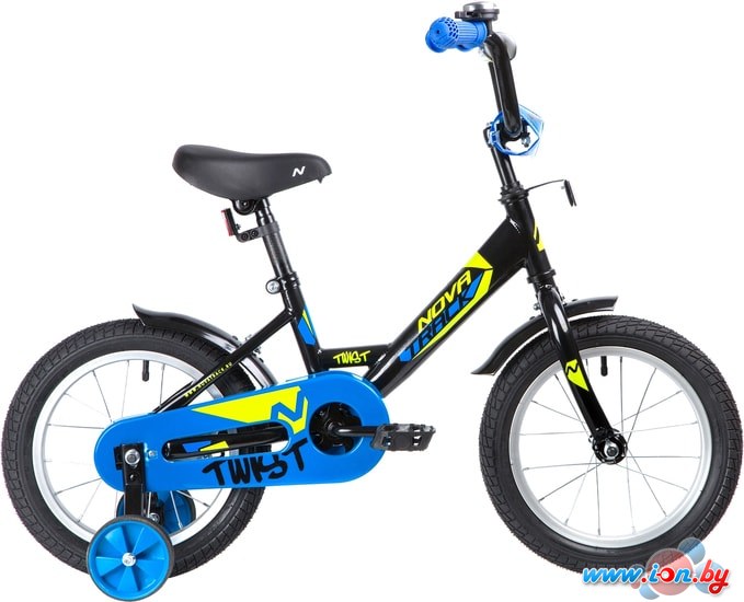 Детский велосипед Novatrack Twist New 14 141TWIST.BK20 (черный/синий) в Бресте