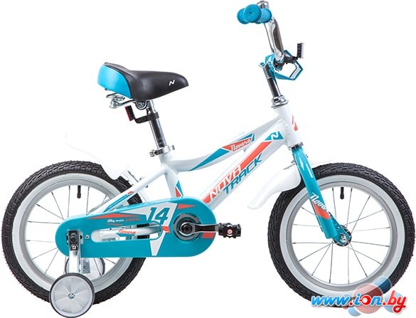 Детский велосипед Novatrack Novara 14 (белый/голубой, 2019) в Могилёве