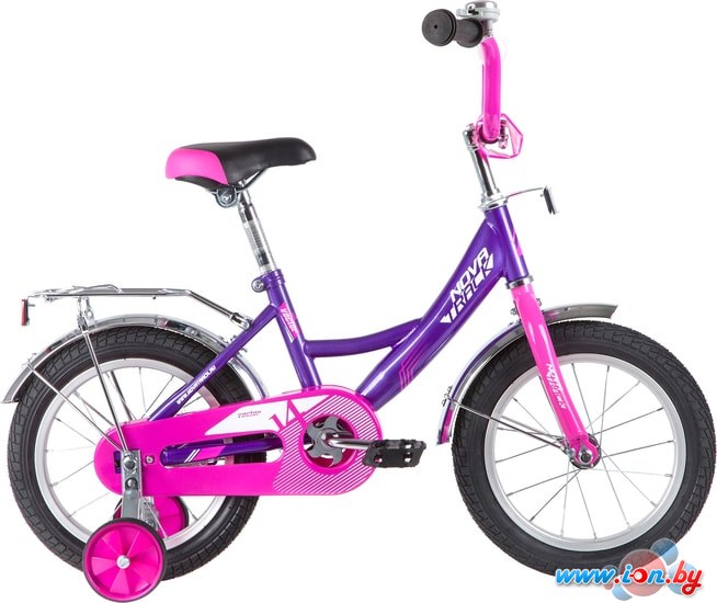 Детский велосипед Novatrack Vector 12 123VECTOR.LC20 (фиолетовый/розовый, 2020) в Могилёве