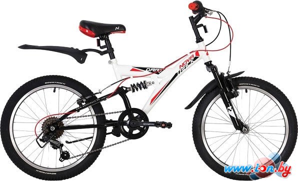 Детский велосипед Novatrack Dart 20 20SS6V.DART.WT20 (белый/черный, 2020) в Бресте