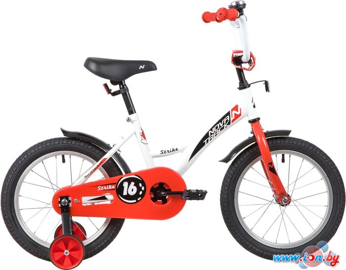 Детский велосипед Novatrack Strike 16 2020 163STRIKE.WTR20 (белый/красный) в Гомеле